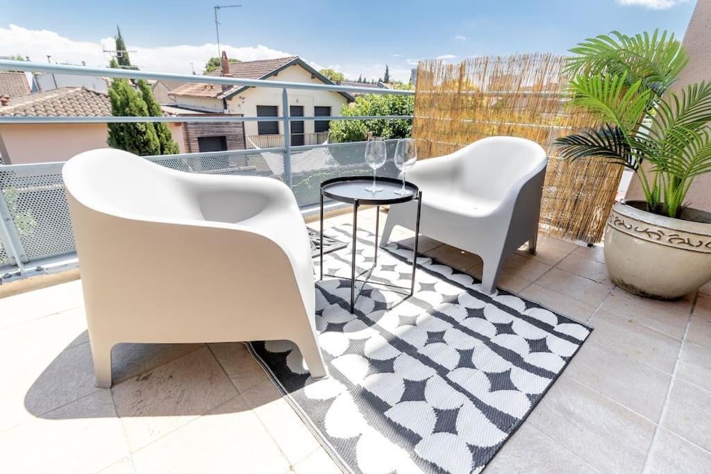 Beautiful Apartment With Terrace + Private Parking Toulouse Dış mekan fotoğraf